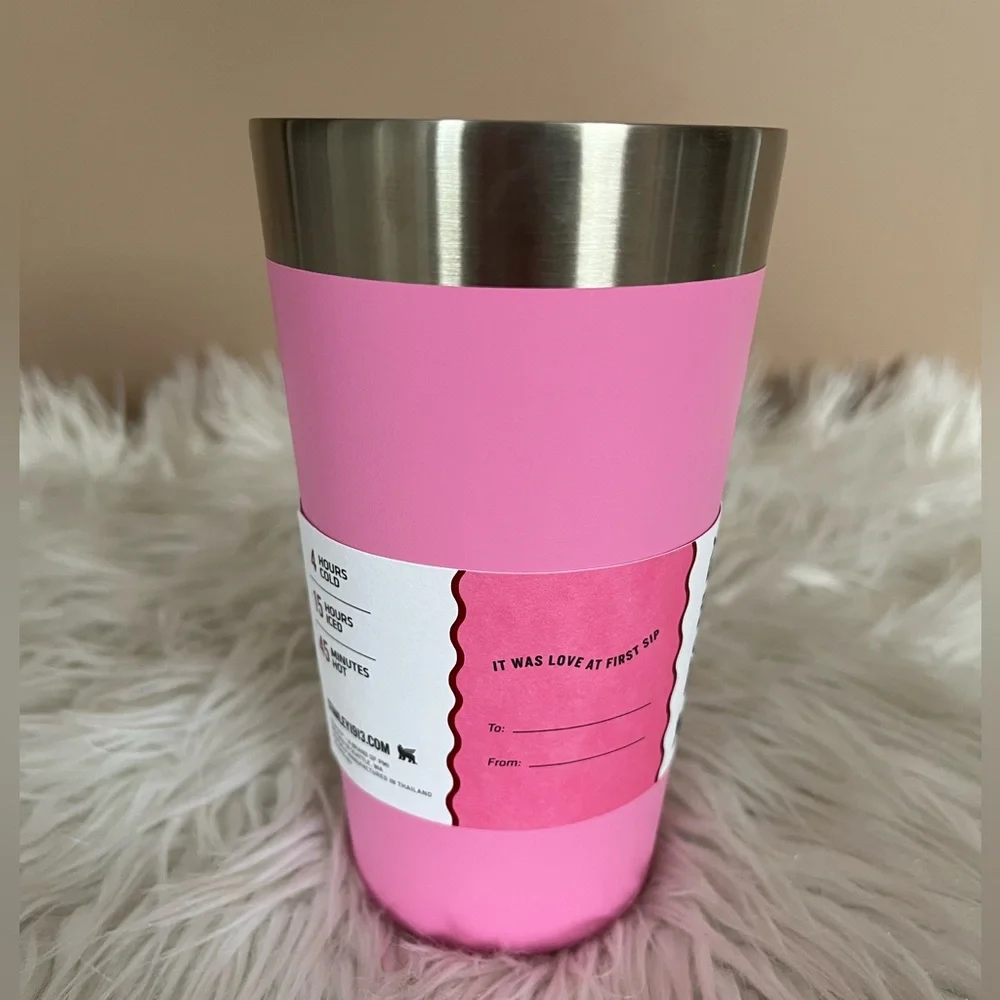 {Stanley} Adventure Stainless Steel Stacking Pint 16 oz in Cotton Candy - NWT